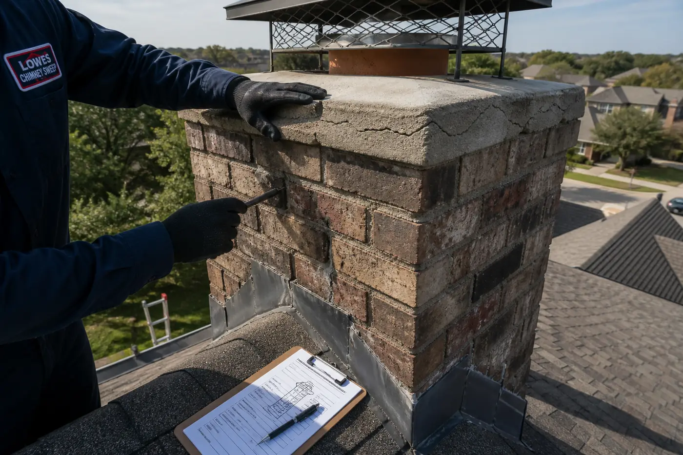 Lowes Chimney Sweep service illustration for Chimney Repair Cost in Dallas: The Complete DFW Price Guide in a Dallas Fort Worth home