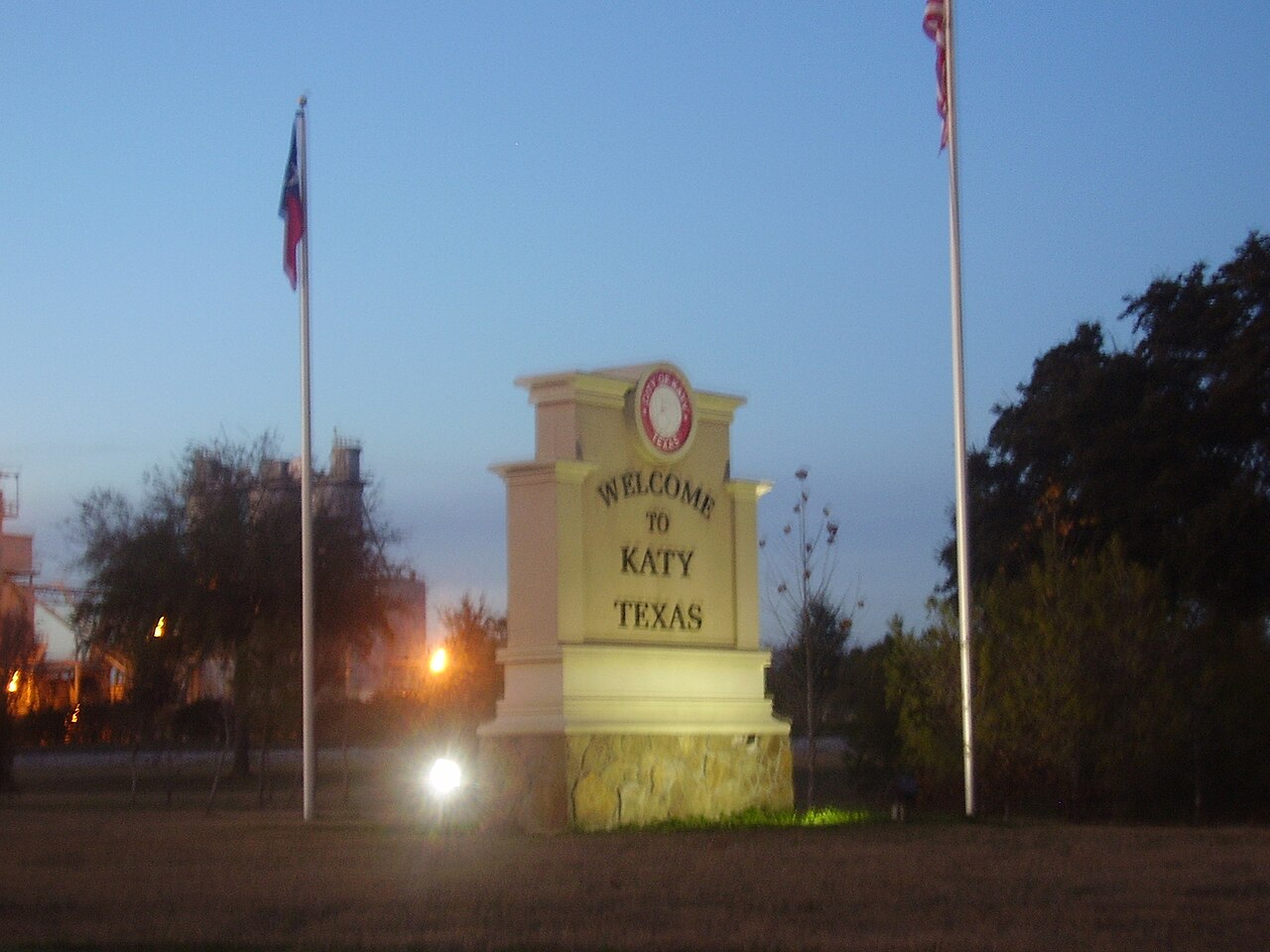 City of Katy, Texas welcome sign