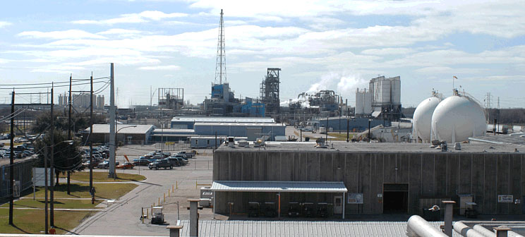Pasadena, Texas industrial skyline