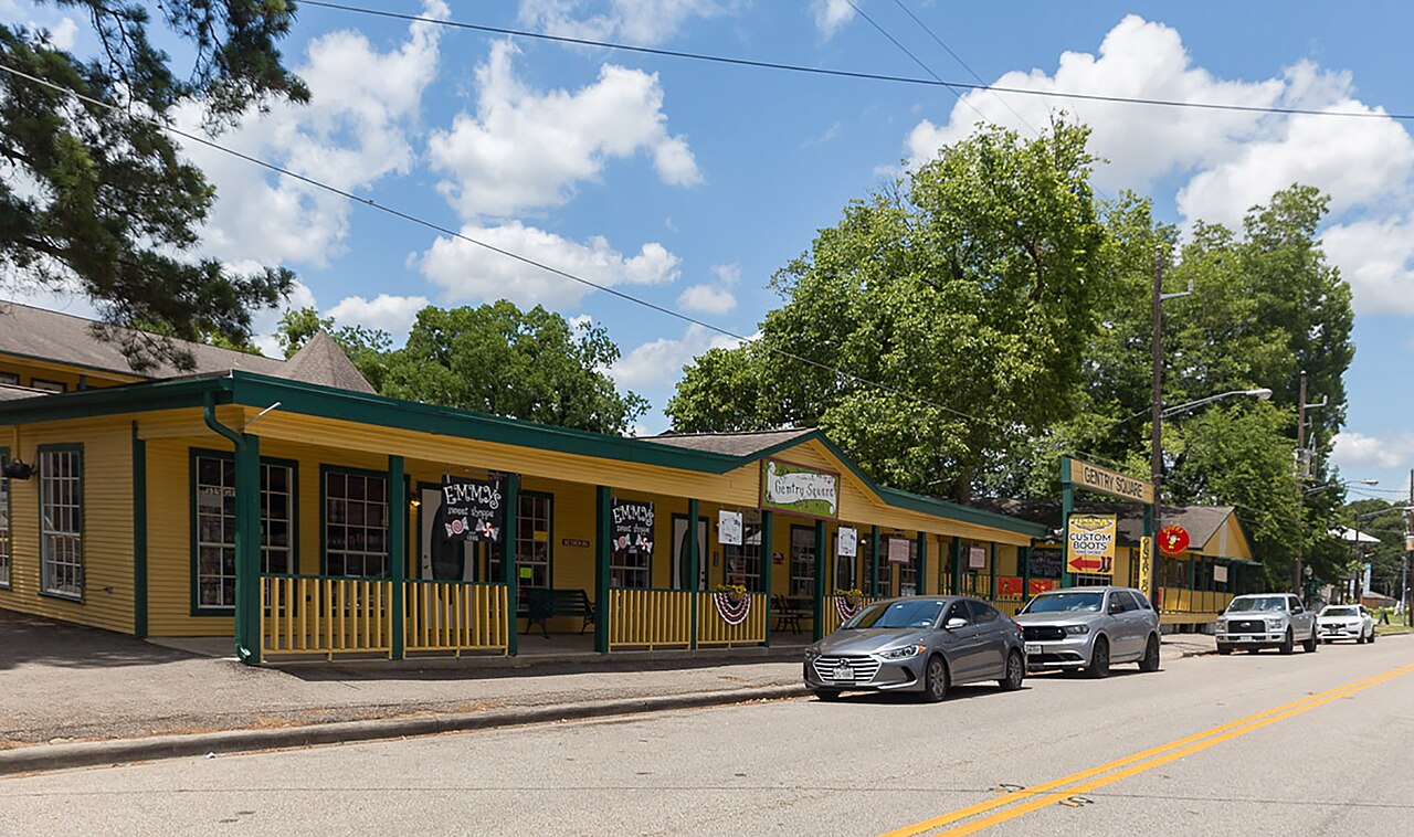 Historic buildings in Old Town Spring, Texas