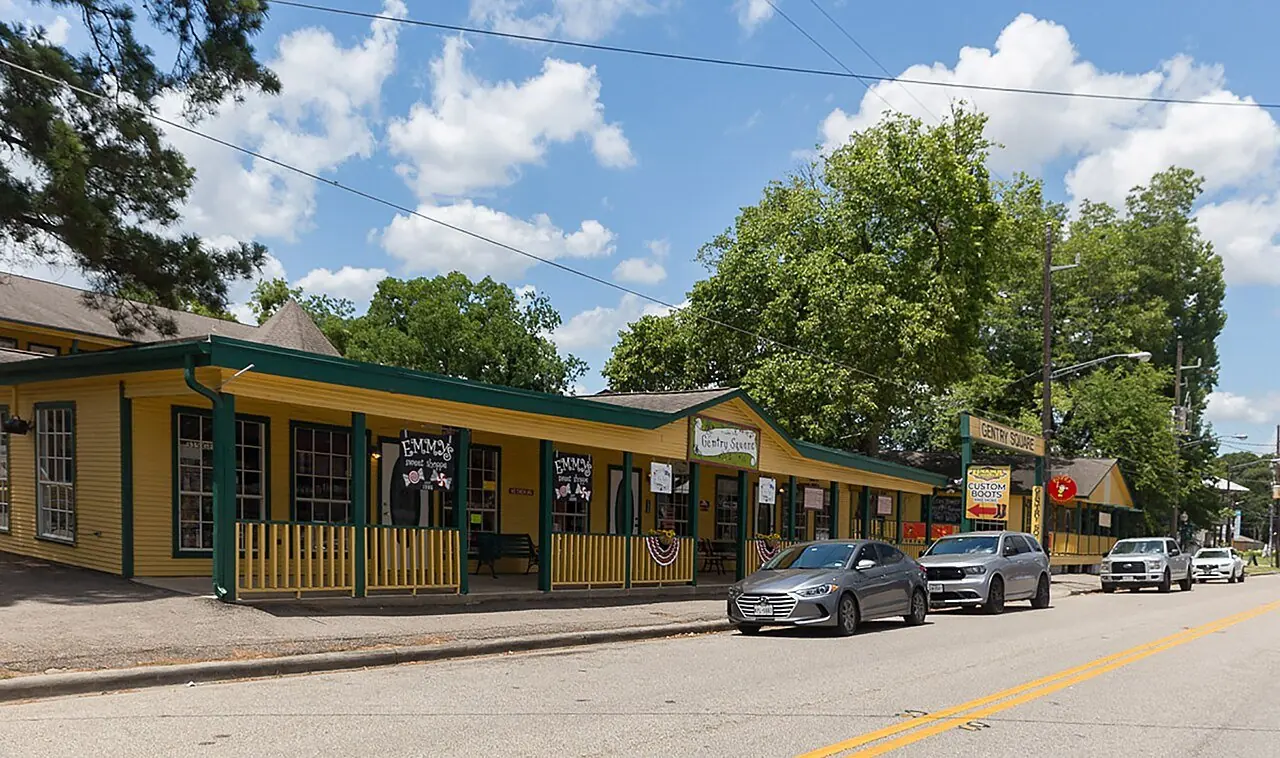 Historic buildings in Old Town Spring, Texas