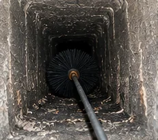 Chimney cleaning to remove creosote and soot