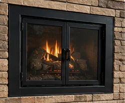 Fireplace glass door installation