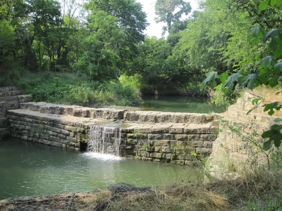 Historic Allen Water Station and Old Stone Dam site in Allen, Texas