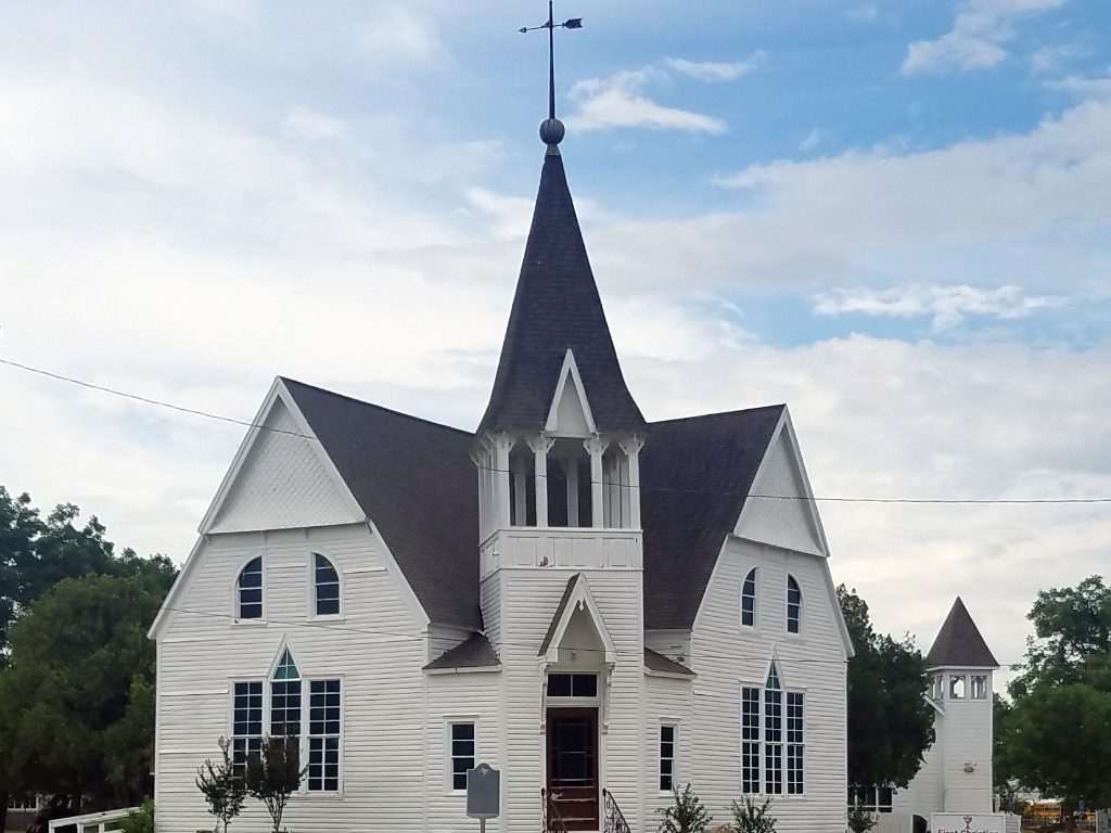 The First Christian Church of Anna, one of Collin County's pioneer-era congregations, in Anna, Texas