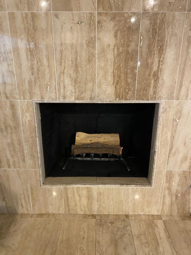 Firebox repaired, sealed and refinished in high-temperature paint