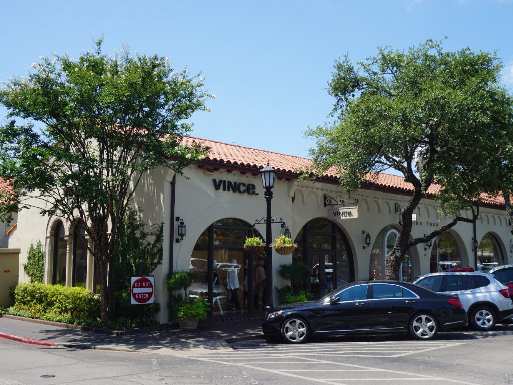 Highland Park Village shopping center in Highland Park, Texas