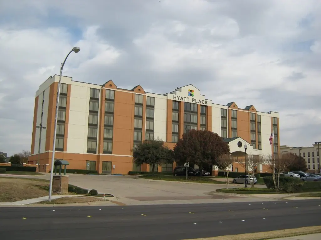 Hurst Town Center area along Hurst Town Center Drive in Hurst, Texas
