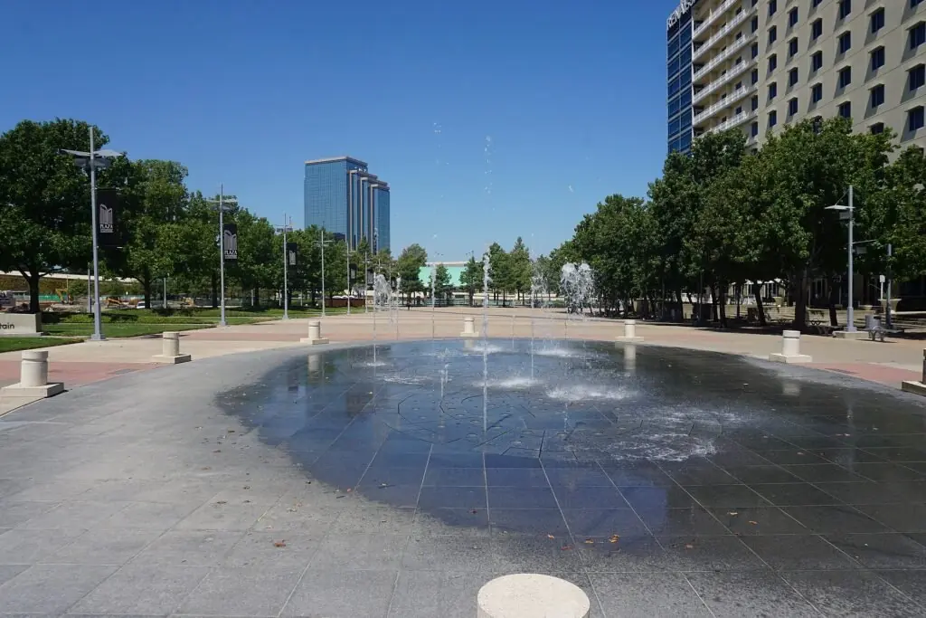 Civic plaza in Richardson, Texas