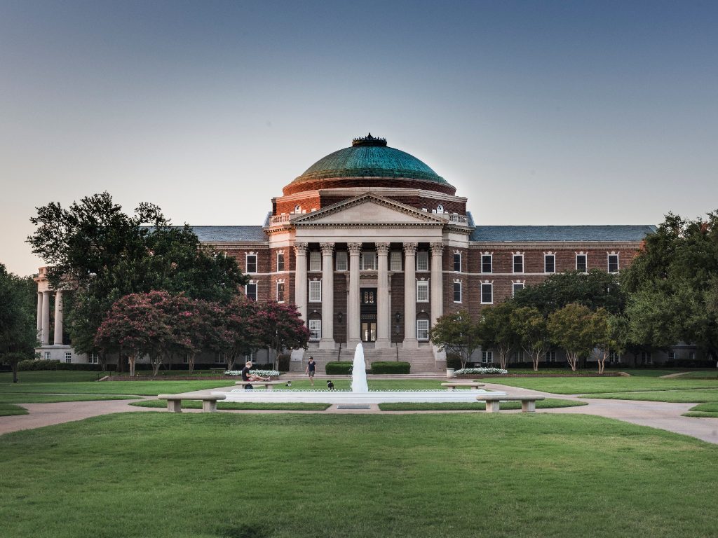 Dallas Hall at Southern Methodist University in University Park, Texas