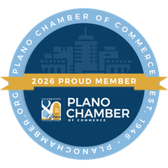 Plano Chamber of Commerce 2026 Proud Member badge